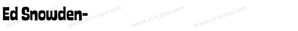 Ed Snowden字体转换
